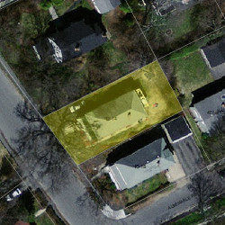 14 Eddy St, Newton MA 02465-2133 aerial view