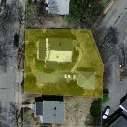 26 Wetherell St, Newton MA  02464-1417 aerial view