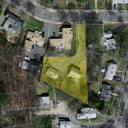 14 Pine St, Newton MA  02465-1417 aerial view