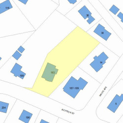 193 Jackson St, Newton MA 02459-2521 plot plan