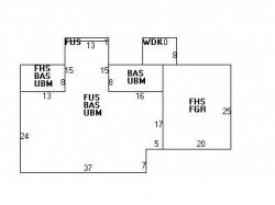 25 Caroline Park, Newton MA 02468-1101 floor plan