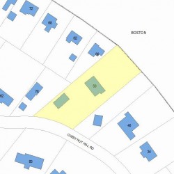 50 Beacon St, Newton MA  02459 plot plan