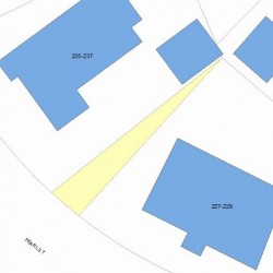 231 Pearl St, Newton MA 02458-1344 plot plan