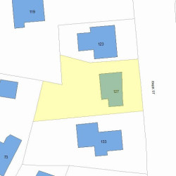 127 Park St, Newton MA 02458-2041 plot plan