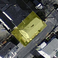 195 Adams St, Newton MA 02458-1201 aerial view