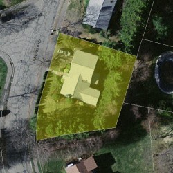 100 Olde Field Rd, Newton MA 02459-2720 aerial view