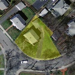 23 Cloverdale Rd, Newton MA 02459-2430 aerial view