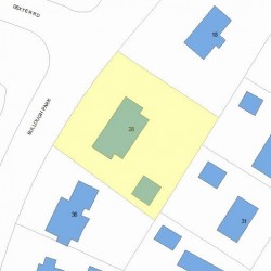 28 Bullough Park, Newton MA  02460-2479 plot plan