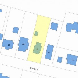 15 Church St, Newton MA  02458-2015 plot plan