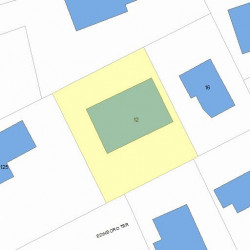 14 Edinboro Ter, Newton MA plot plan