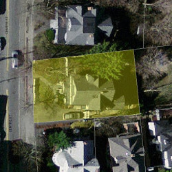 504 Centre St, Newton MA 02458-2002 aerial view