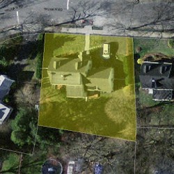 28 Truman Rd, Newton MA  02459-2641 aerial view