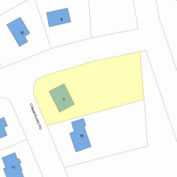 6 Cumberland Rd, Newton MA 02465-1802 plot plan