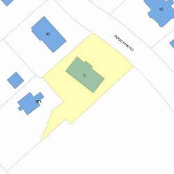 51 Peregrine Rd, Newton MA 02459-3443 plot plan