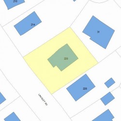 220 Langley Rd, Newton MA 02459-2325 plot plan