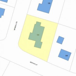 134 Wendell Rd, Newton MA 02459-2947 plot plan