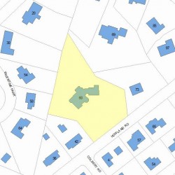 60 Howland Rd, Newton MA 02465-2938 plot plan