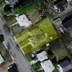 11 Fairway Dr, Newton MA 02465-1712 aerial view