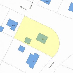 1994 Beacon St, Newton MA 02468-1471 plot plan