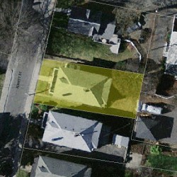 116 Jewett St, Newton MA 02458-1525 aerial view