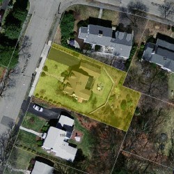 110 Winslow Rd, Newton MA 02468-1741 aerial view