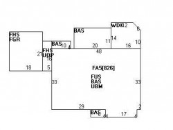 518 Chestnut St, Newton MA 02468-1206 floor plan