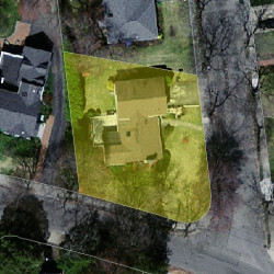 8 Helene Rd, Newton MA  02468-1025 aerial view