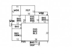 33 Grove Hill Park, Newton MA  02460-2303 floor plan