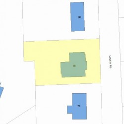 78 Lovett Rd, Newton MA 02459-3106 plot plan