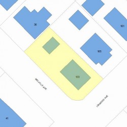 169 Linwood Ave, Newton MA 02460-1430 plot plan
