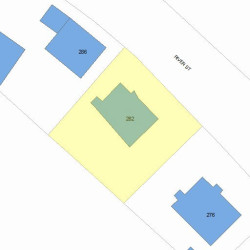282 River St, Newton MA 02465-1436 plot plan