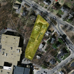 7 Walnut St, Newton MA  02460-1369 aerial view