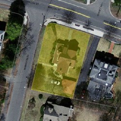 1762 Beacon St, Newton MA  02468-1405 aerial view