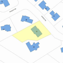 52 Fairlee Rd, Newton MA  02468-2036 plot plan