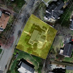 34 Risley Rd, Newton MA  02465-2922 aerial view