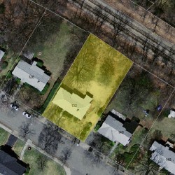 132 Stanley Rd, Newton MA  02468-2325 aerial view
