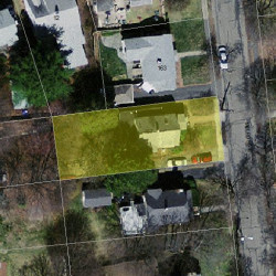 167 Melrose St, Newton MA  02466-1107 aerial view