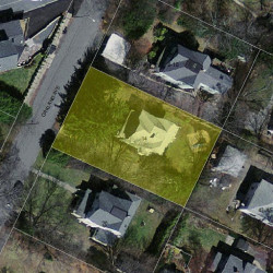14 Oakland Ave, Newton MA 02466-1705 aerial view