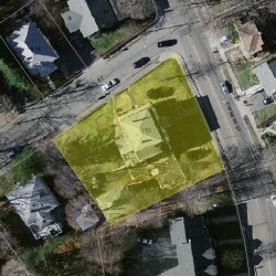51 Cypress St, Newton MA  02459-2232 aerial view