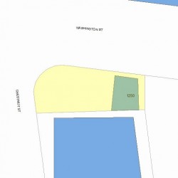 1250 Washington St, Newton MA 02465-2146 plot plan