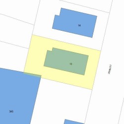 10 John St, Newton MA  02459-2305 plot plan