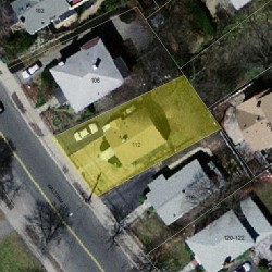 112 Waltham St, Newton MA  02465-1330 aerial view