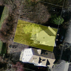 26 John St, Newton MA  02459-2305 aerial view