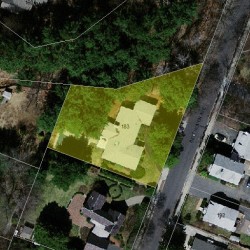 183 Beethoven Ave, Newton MA 02468-1731 aerial view
