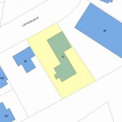 90 Los Angeles St, Newton MA 02458-1019 plot plan