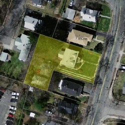 157 Cherry St, Newton MA 02465-1241 aerial view