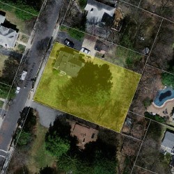 104 Beethoven Ave, Newton MA 02468-1728 aerial view