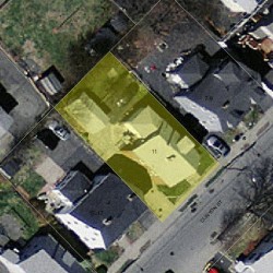 11 Clinton St, Newton MA 02458-1211 aerial view