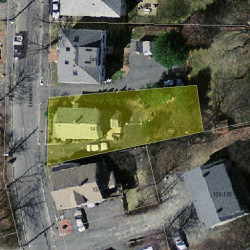 141 Edinboro St, Newton MA  02460-1337 aerial view
