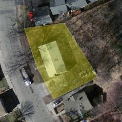 370 Linwood Ave, Newton MA 02460-1343 aerial view